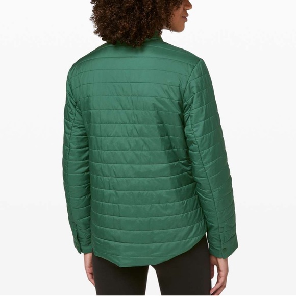 Lululemon Switch Please Shacket Green Reversible Size 10 - Picture 7 of 12